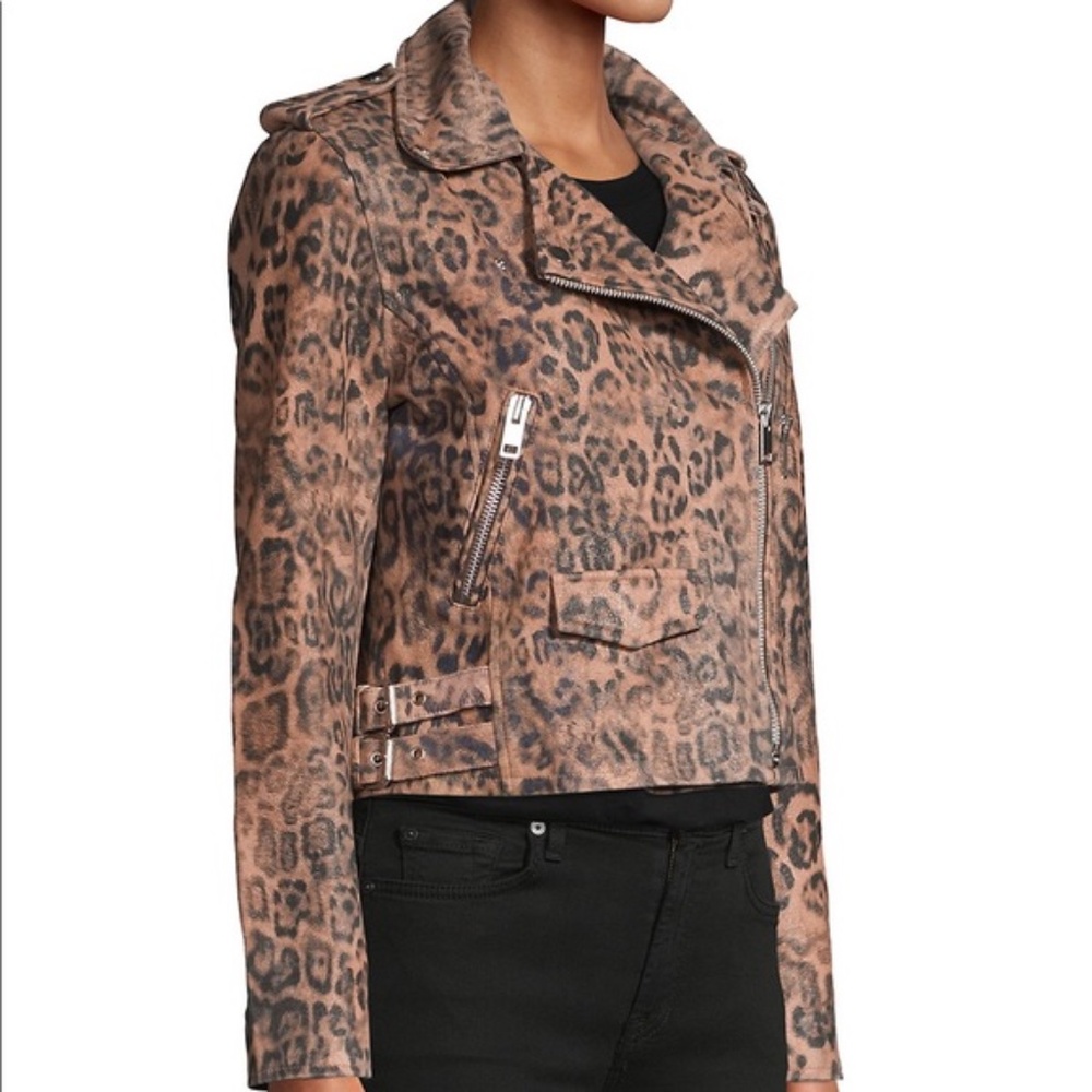 Walter Baker Francis Lamb Leather Moto Jacket - Picture 10 of 12
